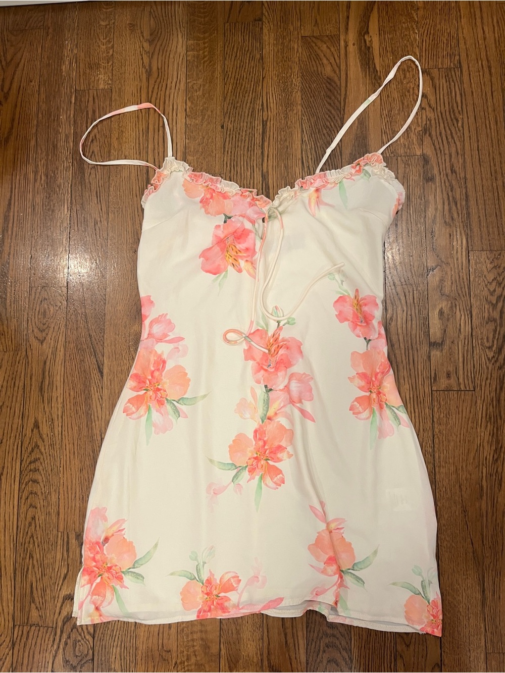 White Fox Floral Tropical Dress M